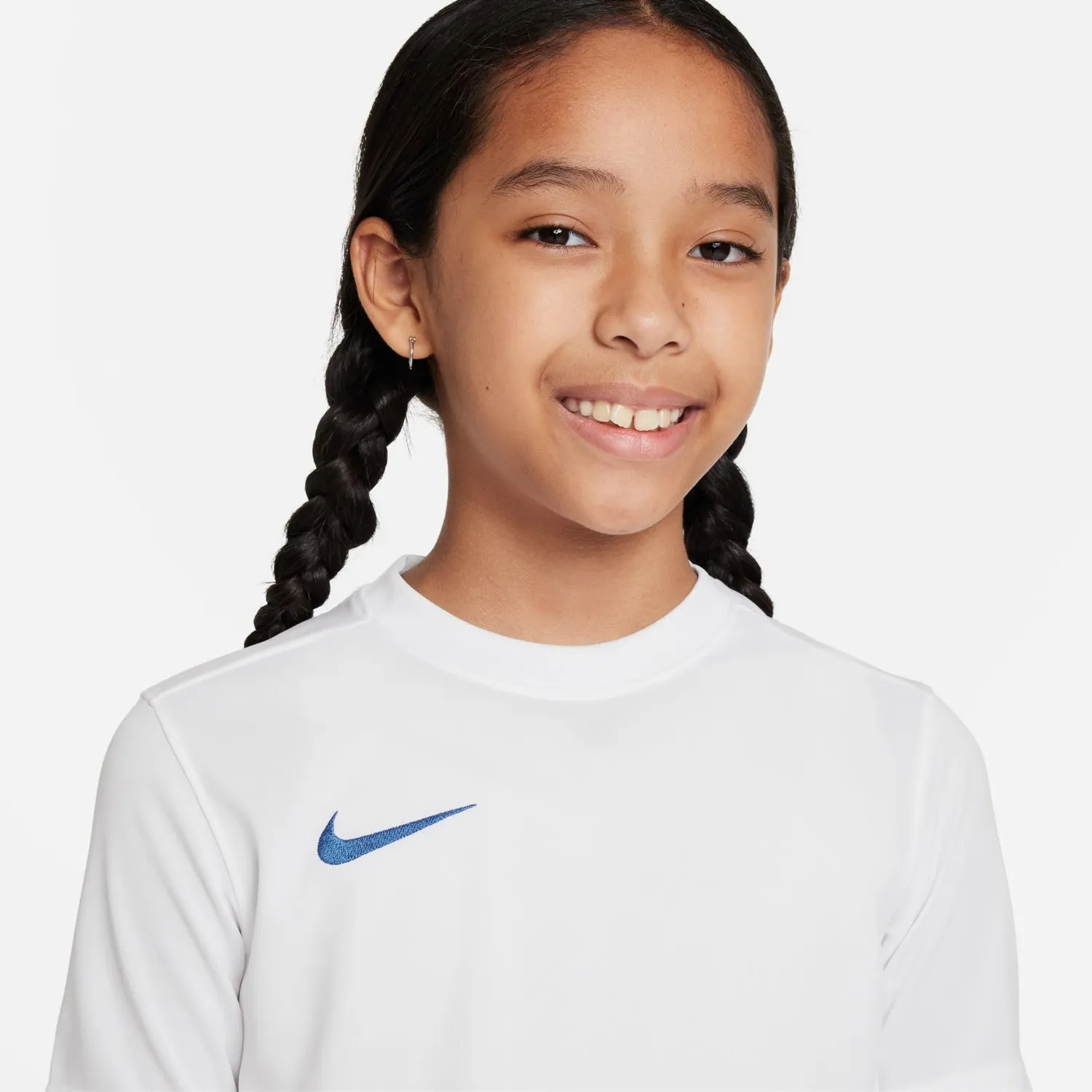 Nike Park VII maglia calcio bambino bianco blu
