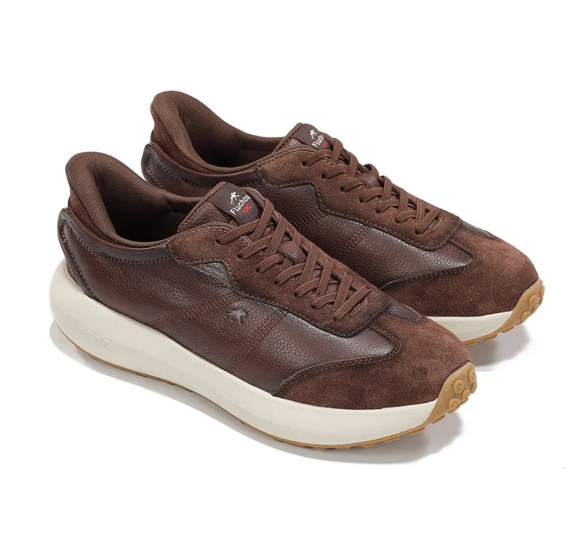 Fluchos Clay F2557 sneakers marroni uomo in pelle