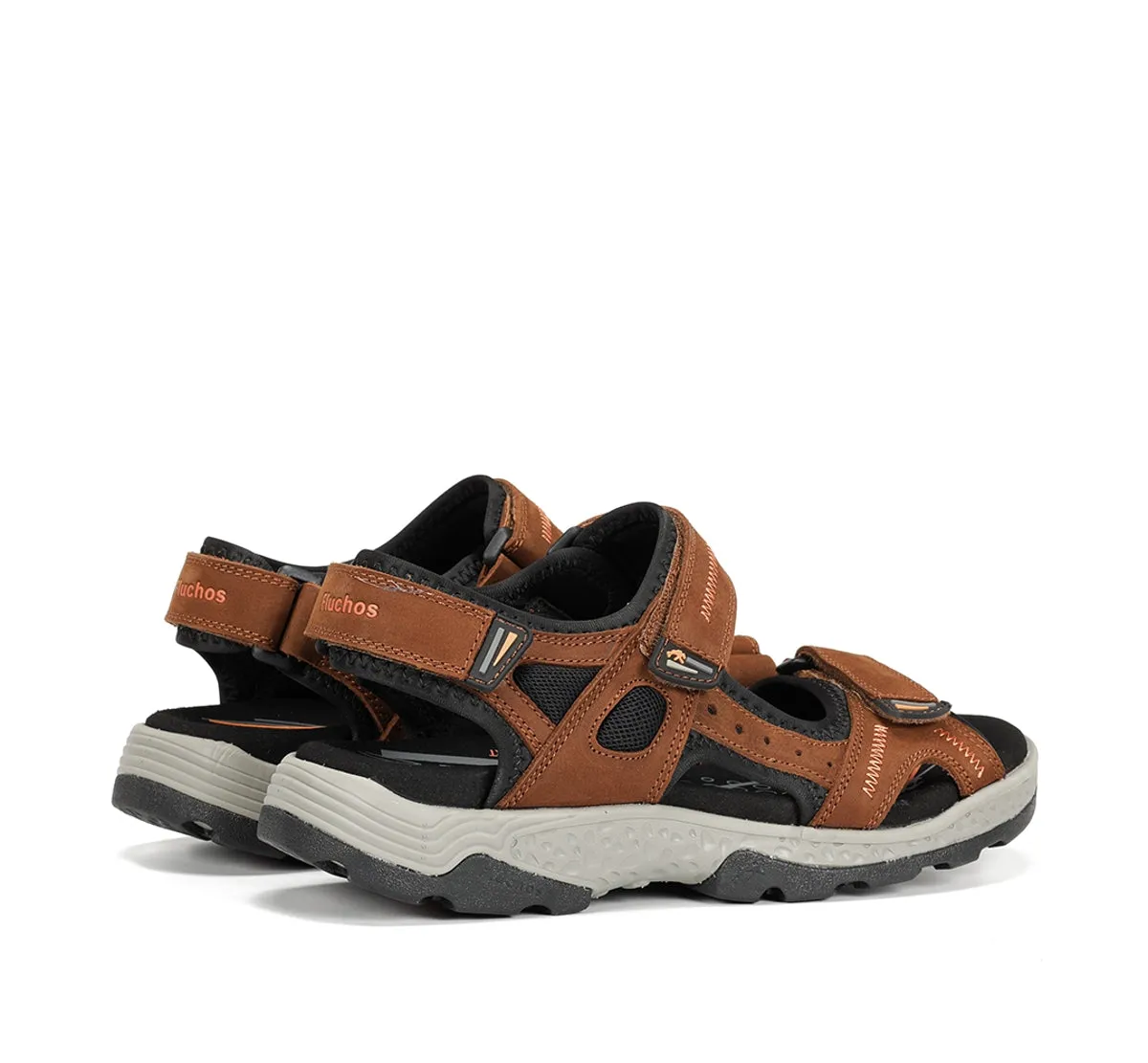 Fluchos Missouri F2411 sandali uomo marroni regolabili