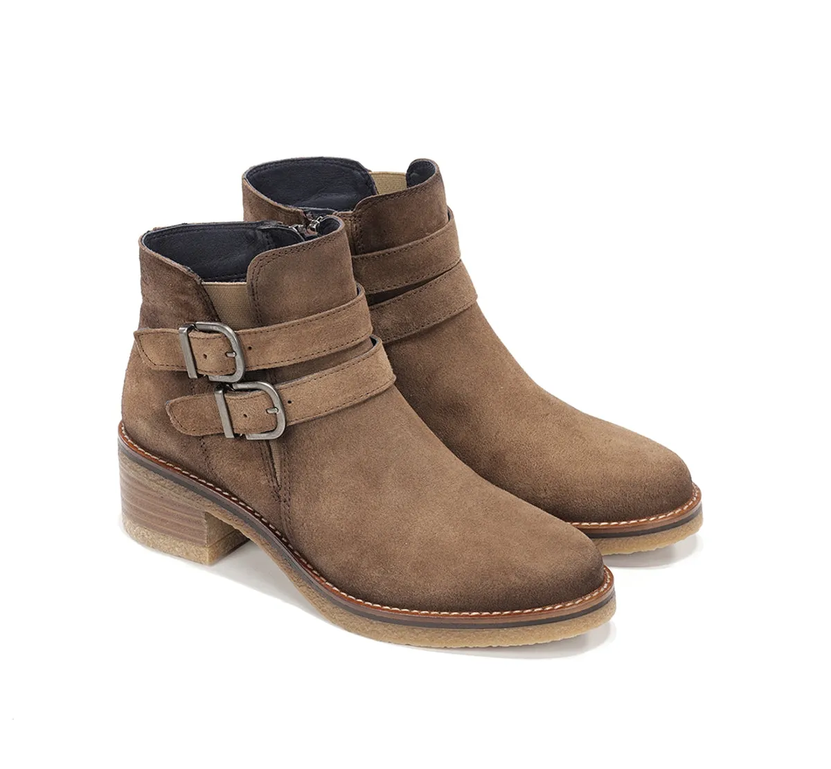 Fluchos Dorking Lucero D9741 stivaletti donna marrone crepe