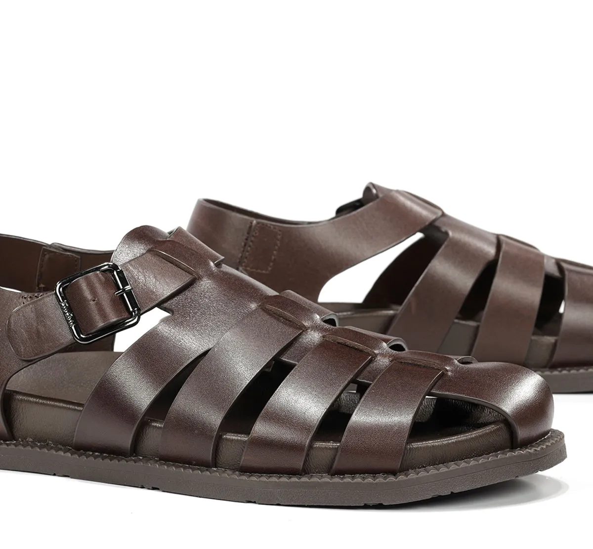Fluchos Bari F2450 sandalo marrone uomo anatomico