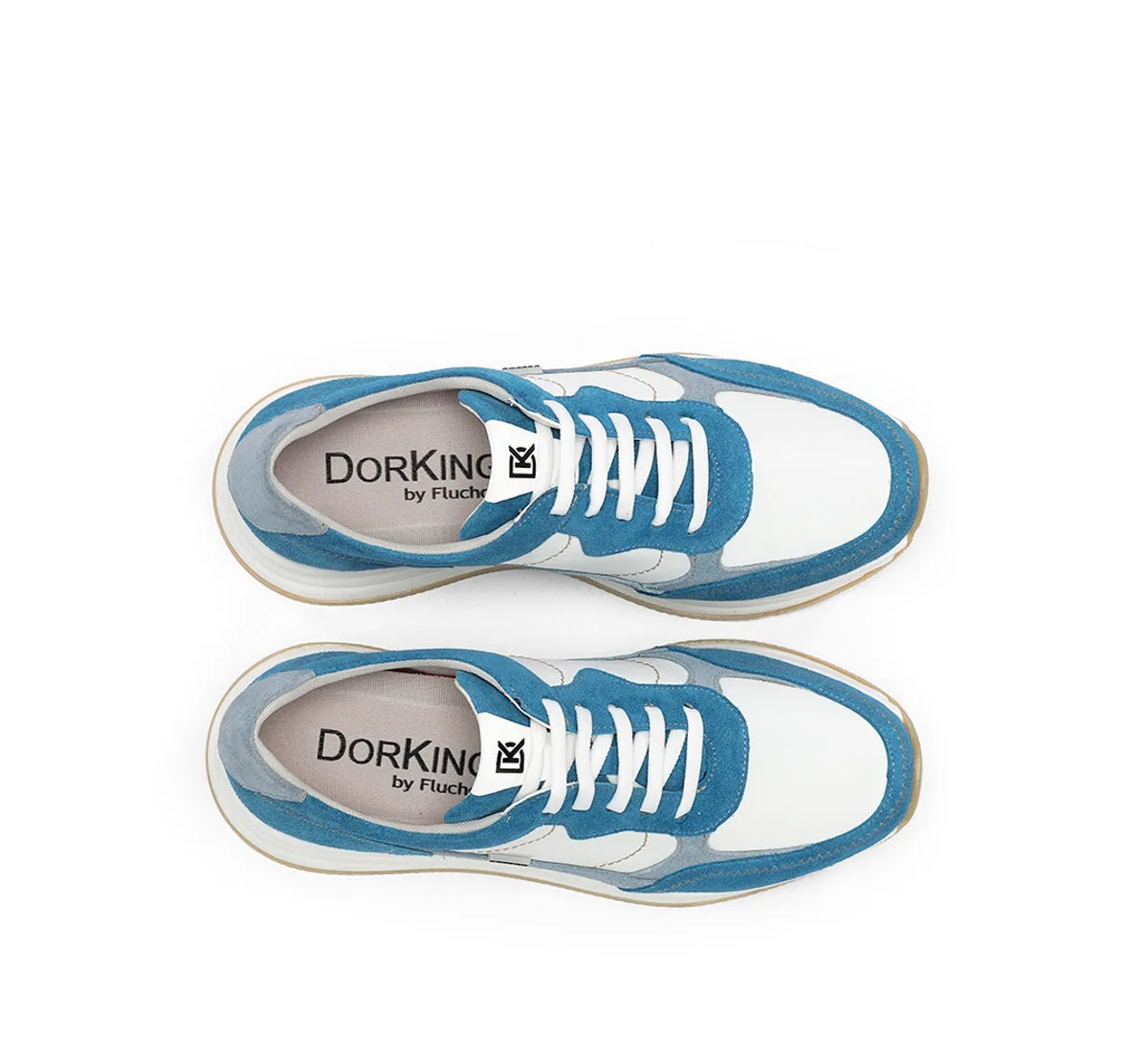 Fluchos Draz D9436 sneakers donna blu platform leggera