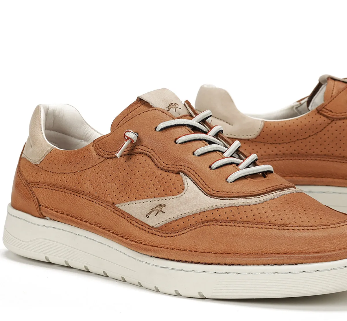 Fluchos Leo F1943 sneakers uomo marroni suola caramello