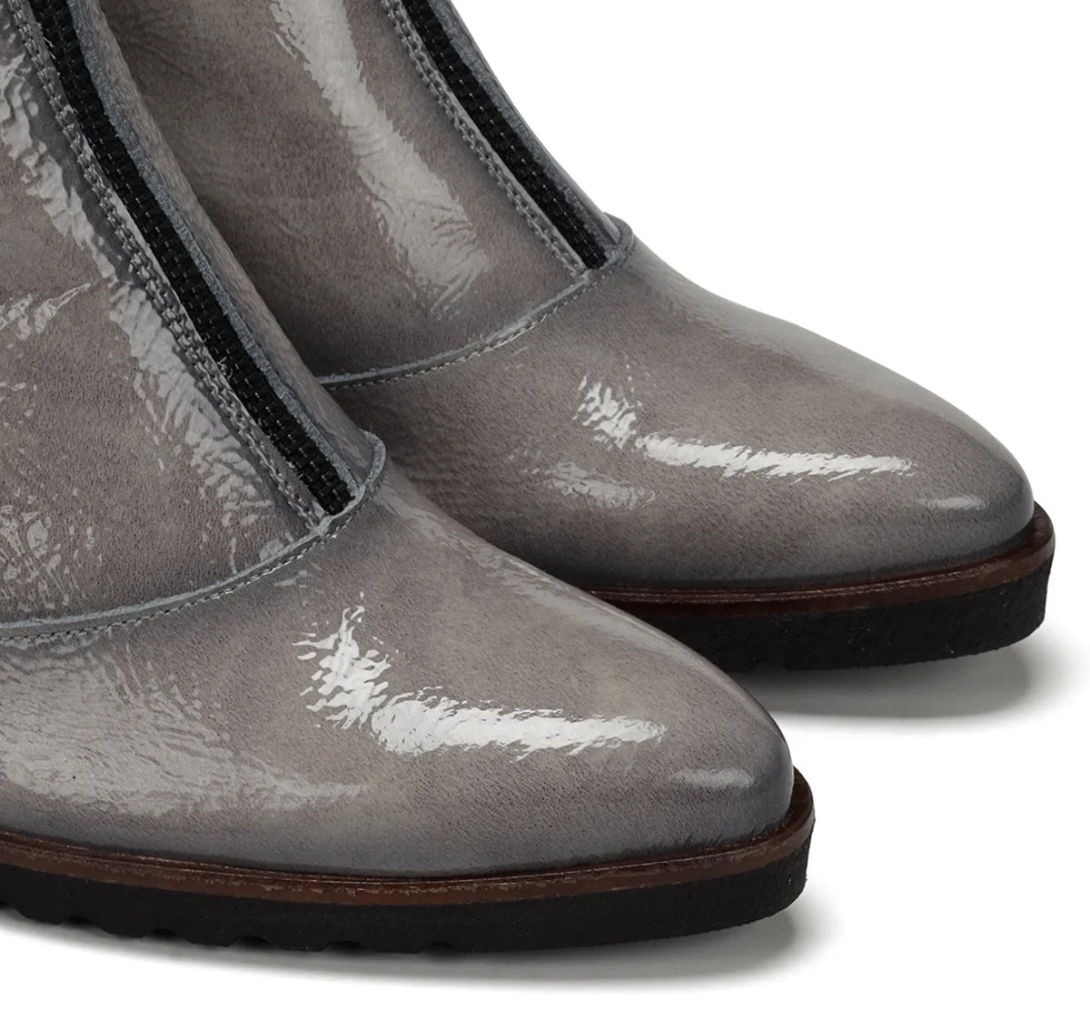 Fluchos Thais D8300 stivaletto donna grigio tacco cowboy