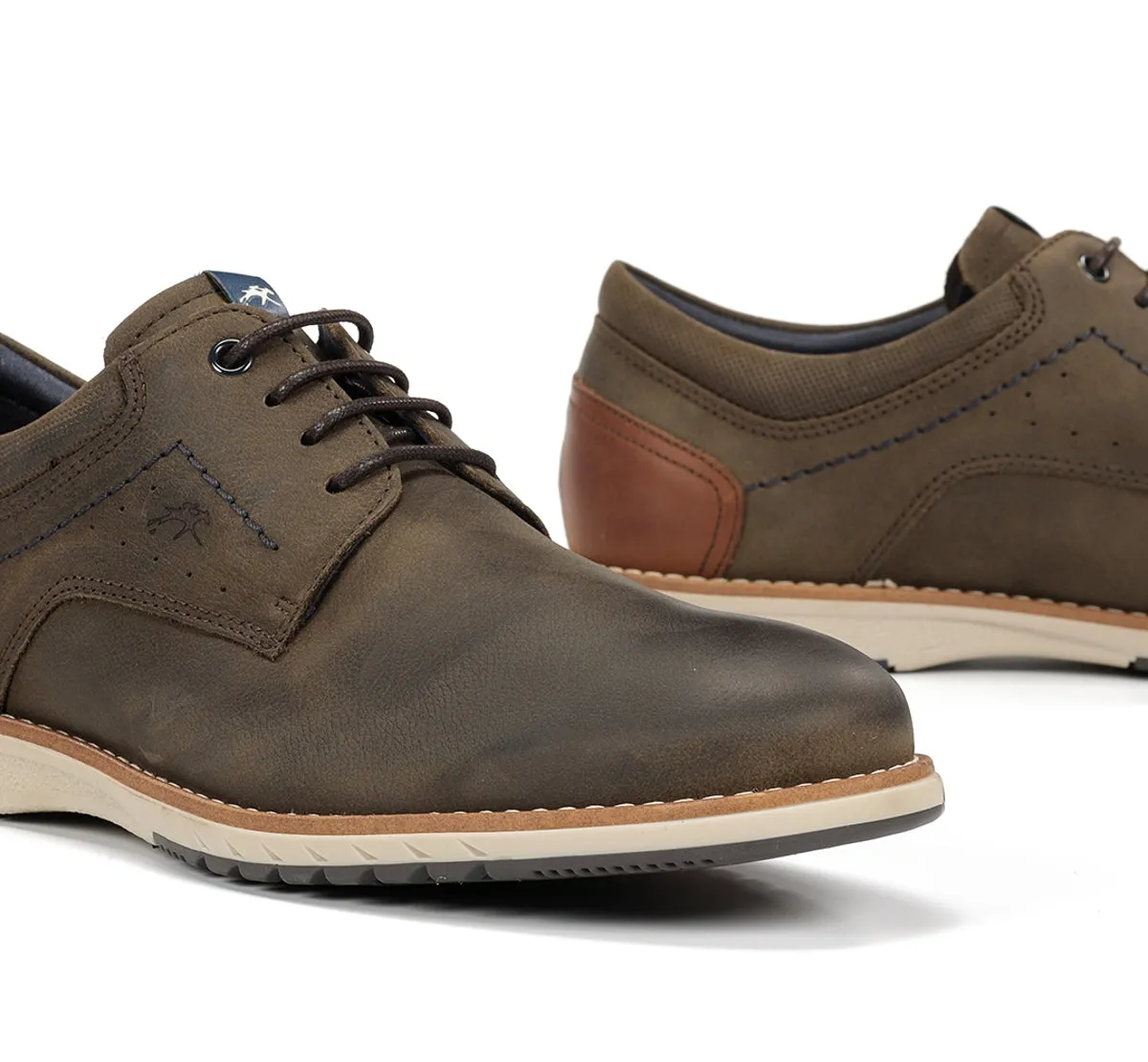 Fluchos Taylor F2091 scarpe uomo verdi flessibili