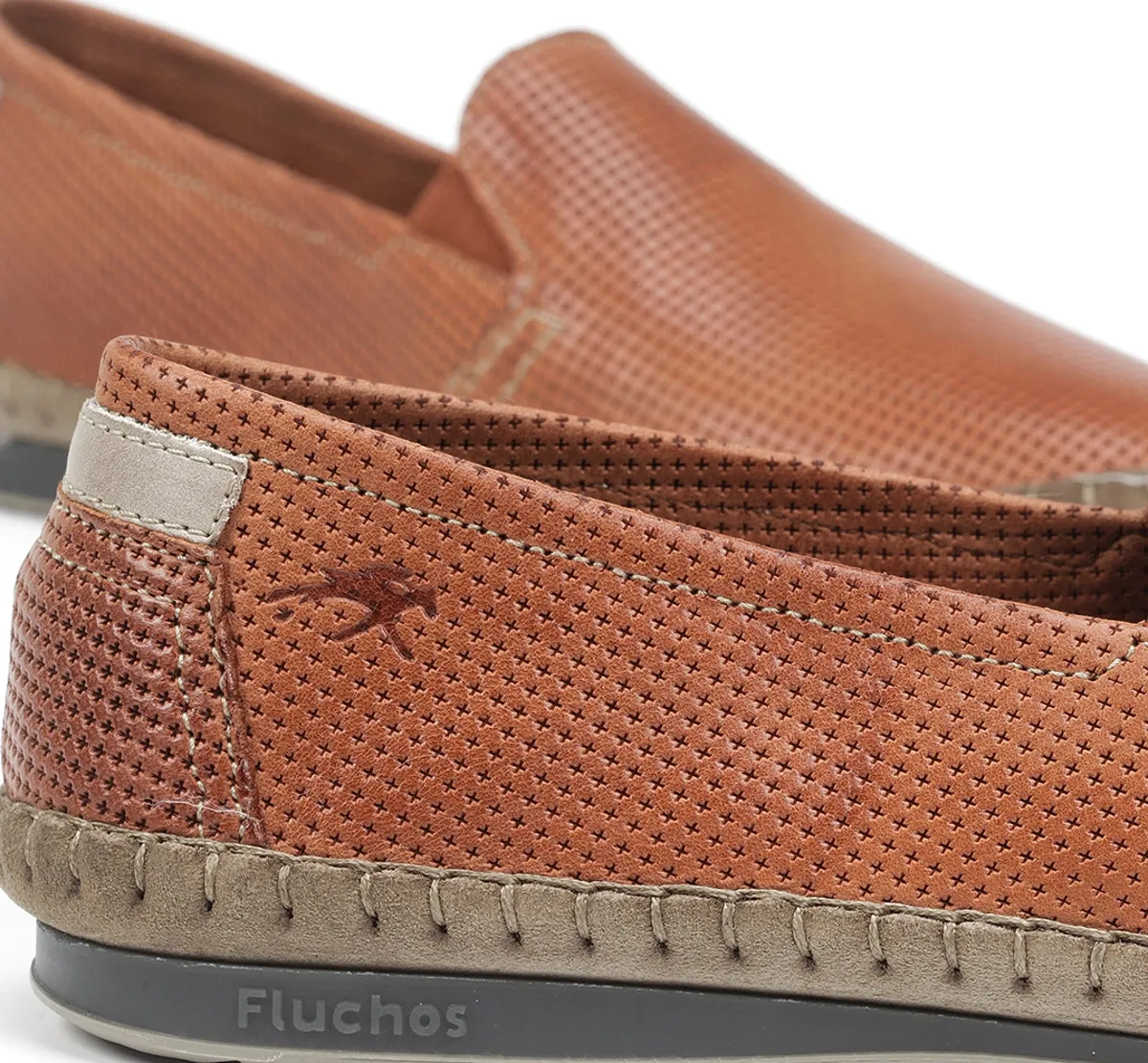 Fluchos Bahamas 8674 mocassini uomo arancioni slip-on