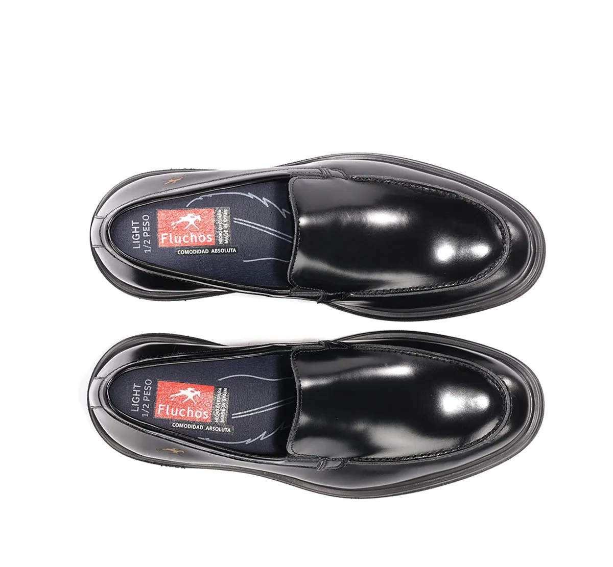 Fluchos Belgas F1223 mocassino nero pelle