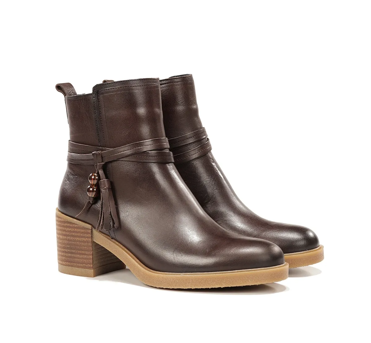 Fluchos Aroma D9756 stivaletti marroni donna comodi