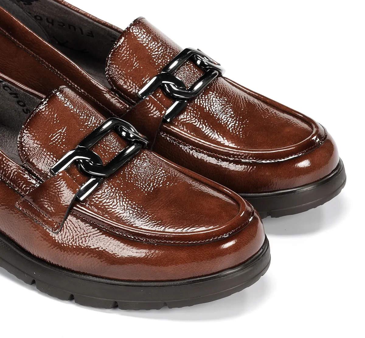 Fluchos Gladis F1794 mocassini donna marroni leggeri