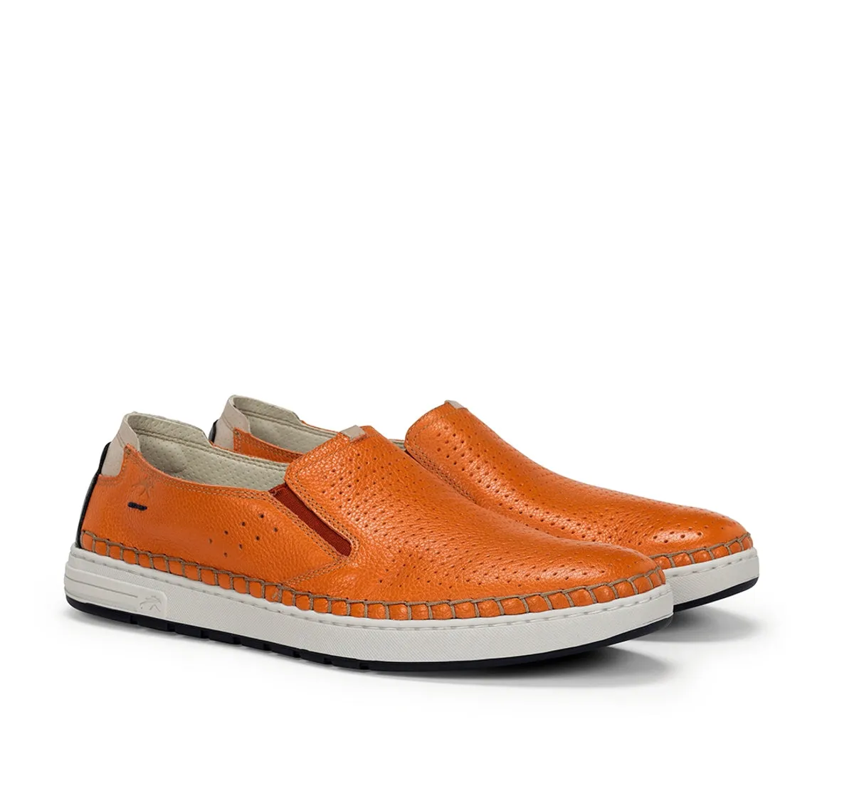 Fluchos Lester F1719 slip on uomo arancio casual