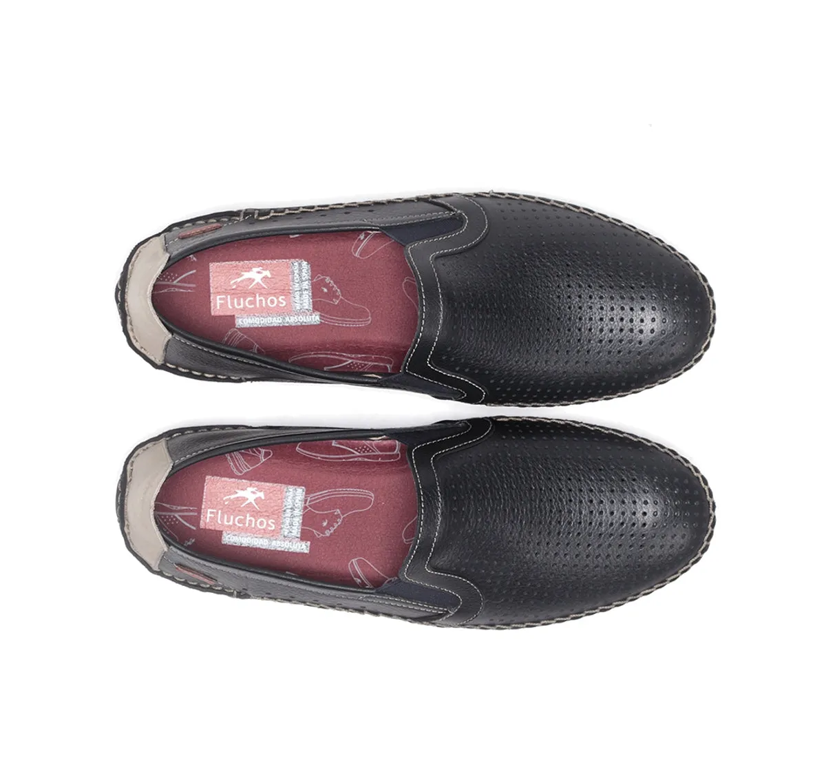 Fluchos Dorian F1177 Mocassini Blu Uomo Slip On