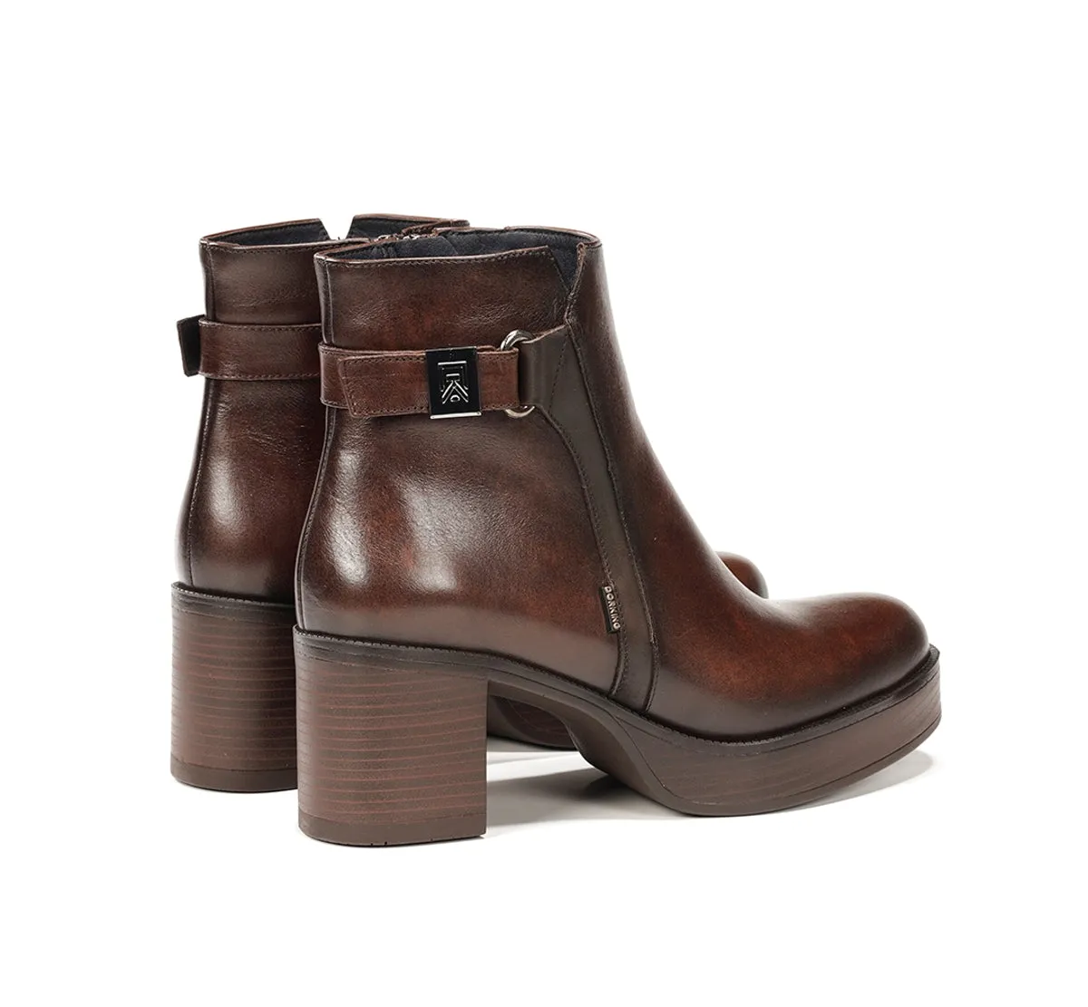Fluchos Bowy D9589 Stivaletto Marrone Tacco Donna