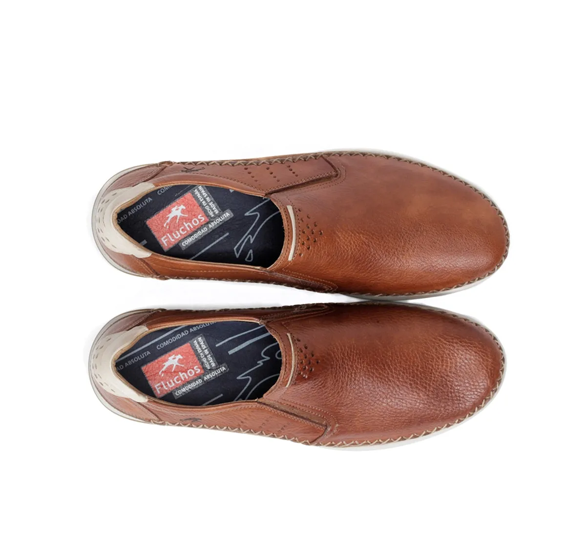 Fluchos Maui F0794 slip on uomo marroni pelle