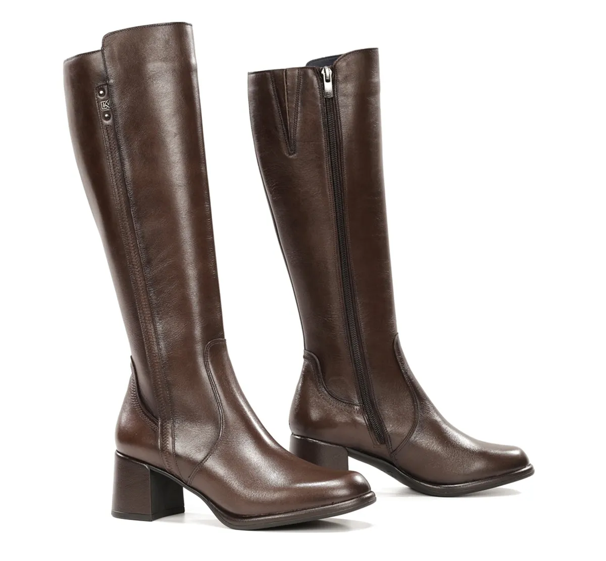 Fluchos Frixe D9820 stivaletti donna marroni tacco