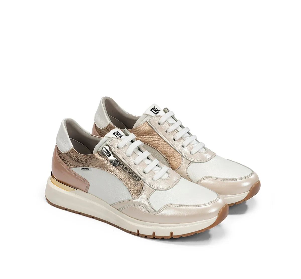 Dorking Serena D9308 sneakers donna taupe pelle