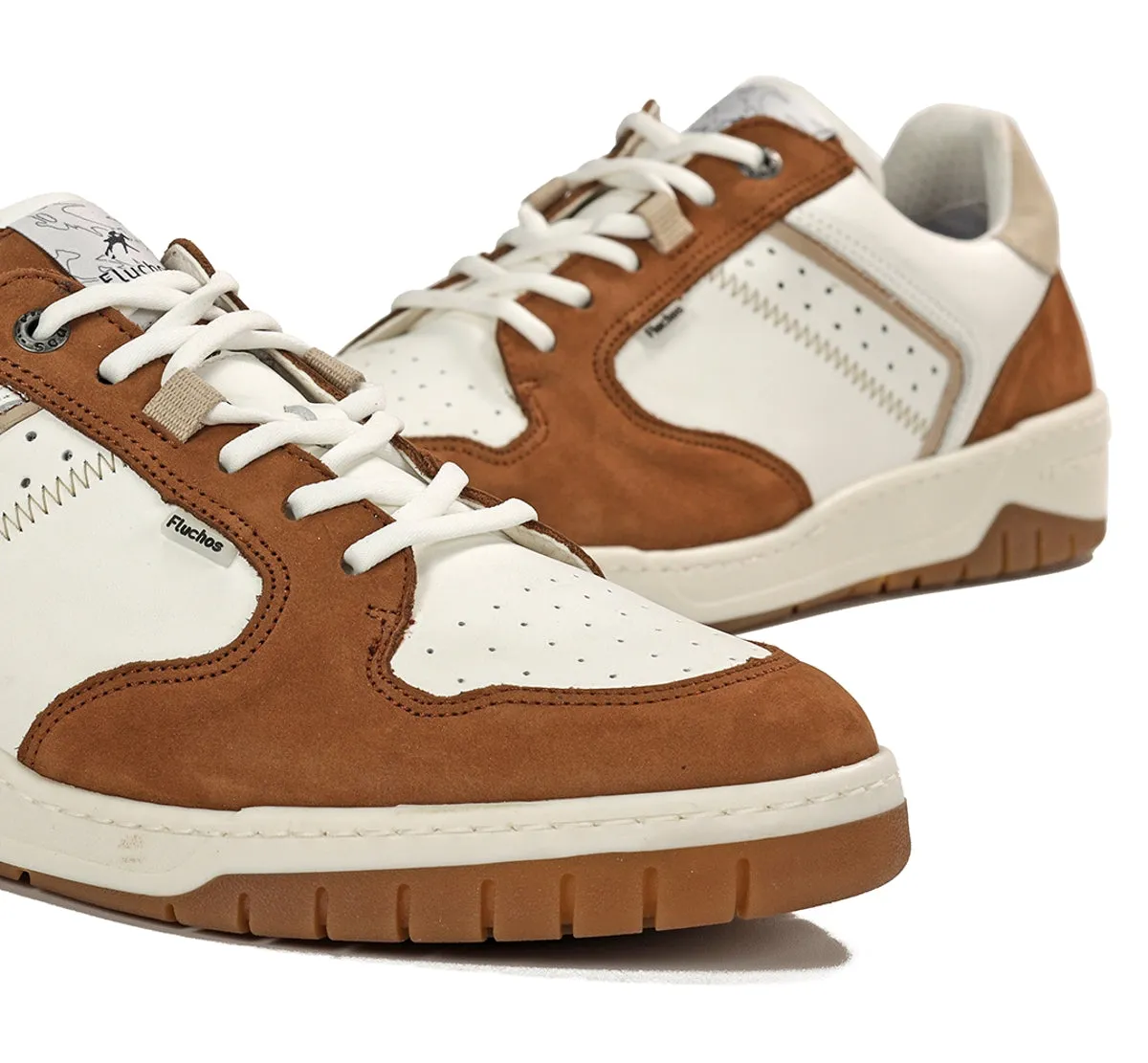 Fluchos Roger F1954 sneakers uomo marroni pelle