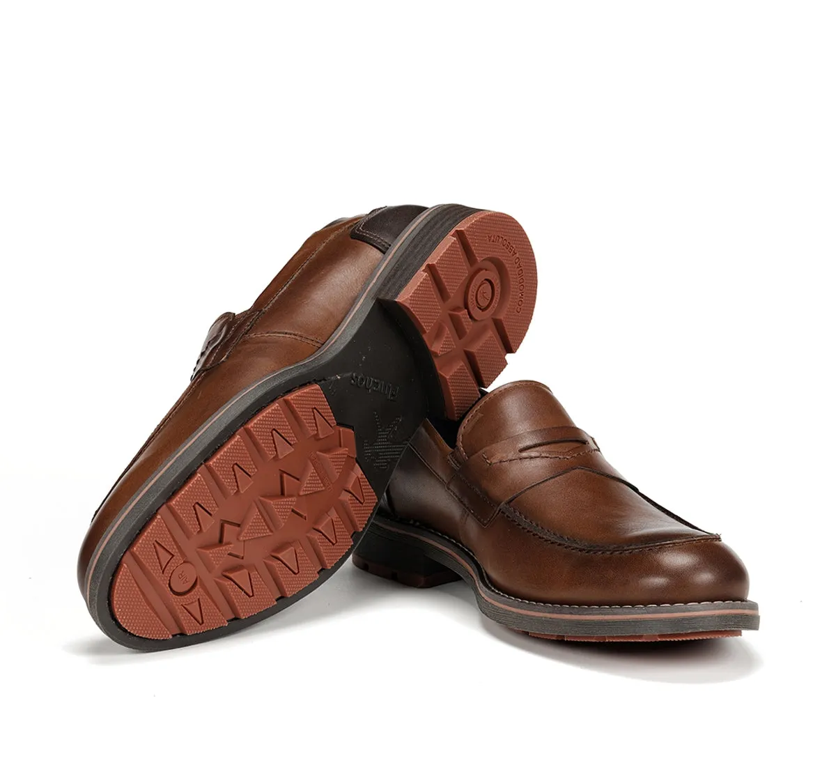 Fluchos Terry F1290 mocassini uomo marrone classici
