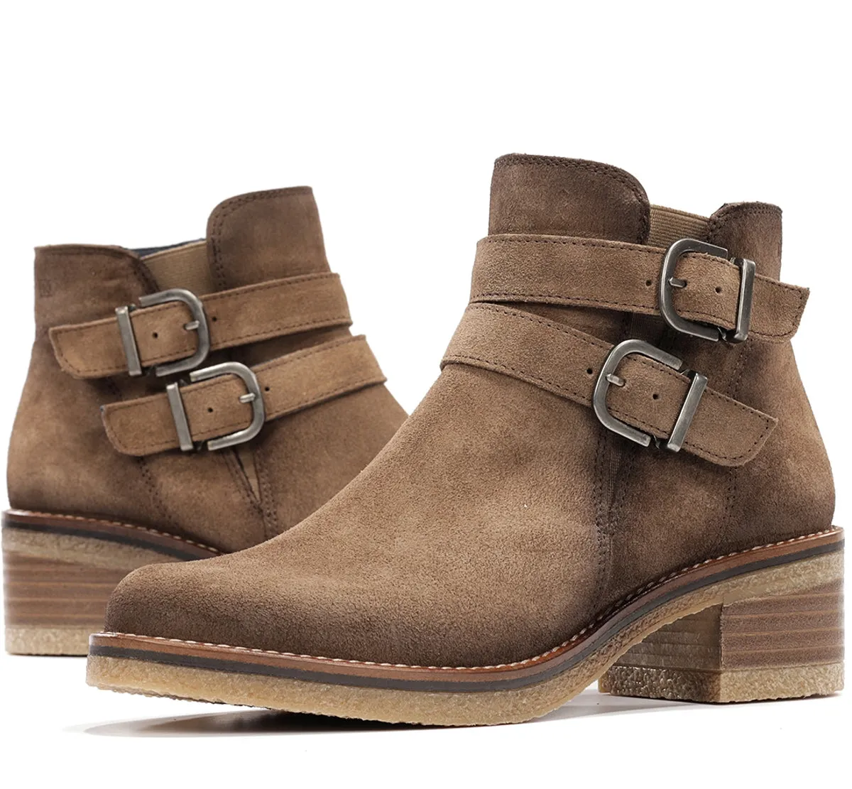 Fluchos Dorking Lucero D9741 stivaletti donna marrone crepe