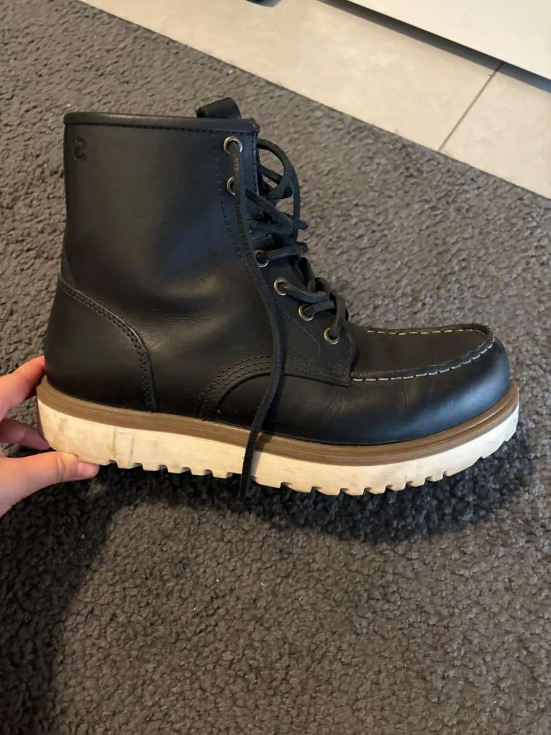 Ecco Staker stivali uomo nero 44 EU pelle