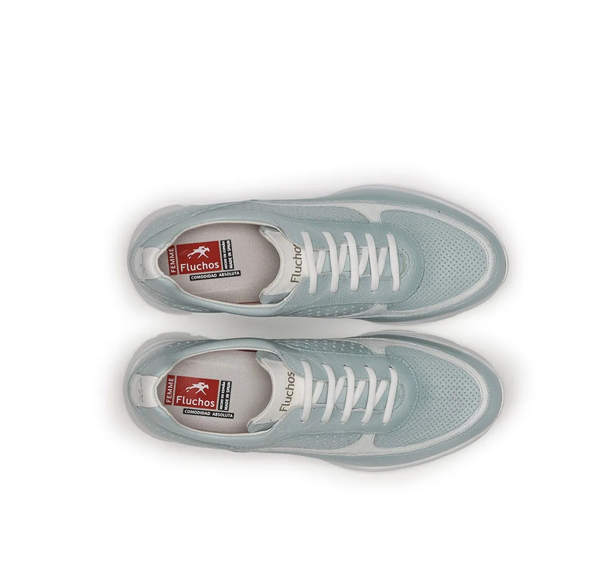 Fluchos Olas F1407 sneakers donna blu con zeppa