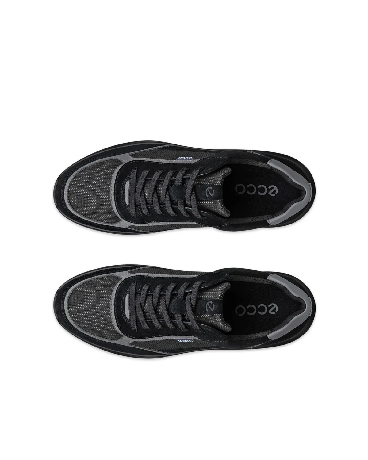 Ecco City Stride sneakers uomo pelle lacci neri