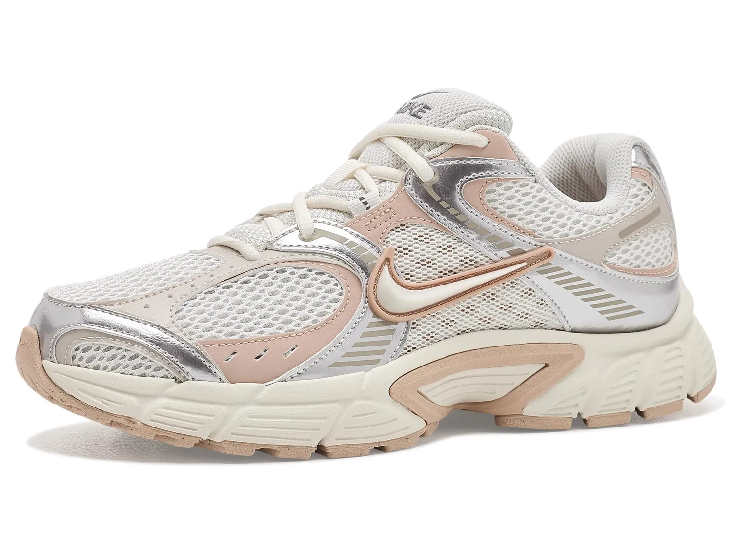 Nike V5 RNR scarpe donna stile Y2K suola spessa argentate