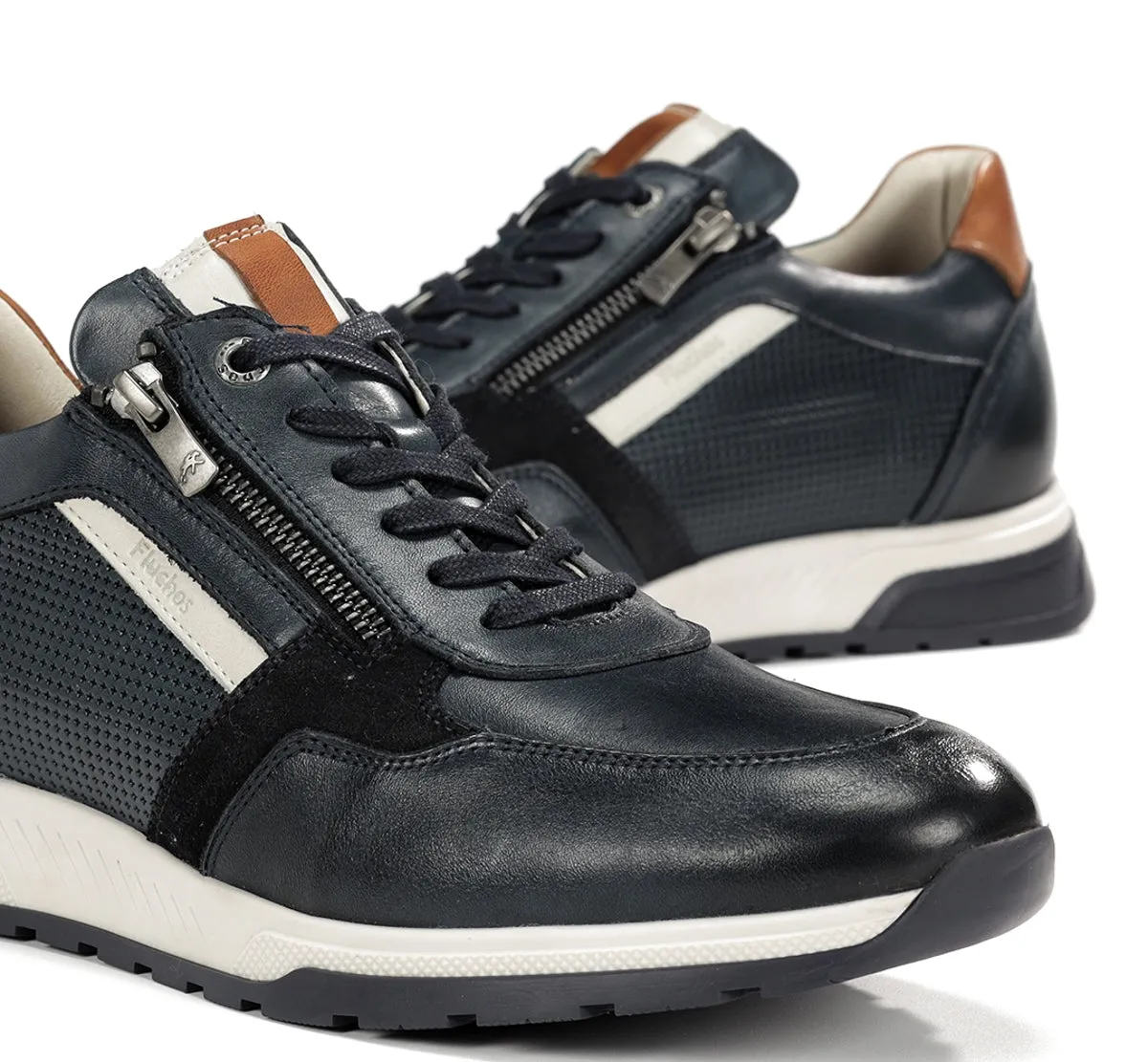 Fluchos Louis F1752 sneakers uomo blu in pelle