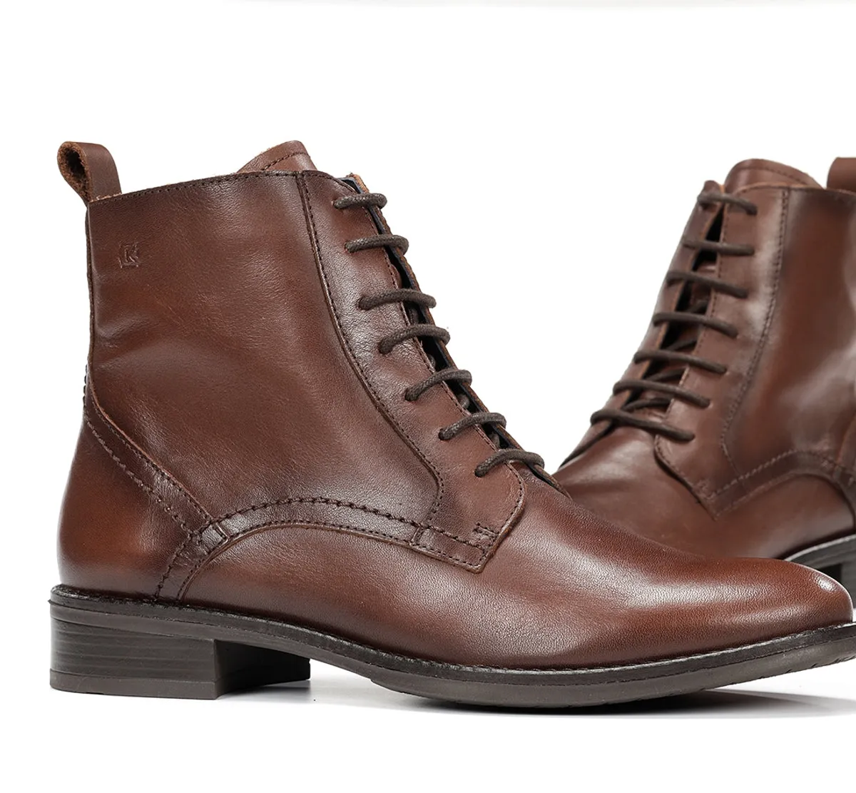 Fluchos Harvard D8343 stivaletti marroni donna