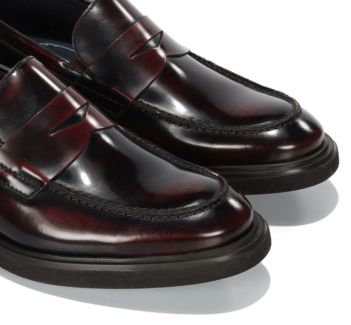 Fluchos Belgas F0633 Mocassini Bordeaux Uomo