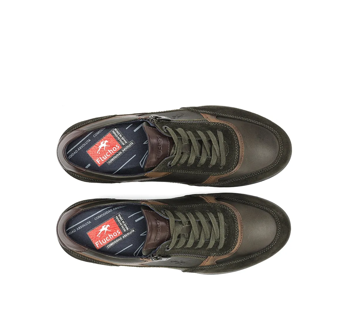 Fluchos Daniel F1288 Sneakers Uomo Verdi Suola Grip