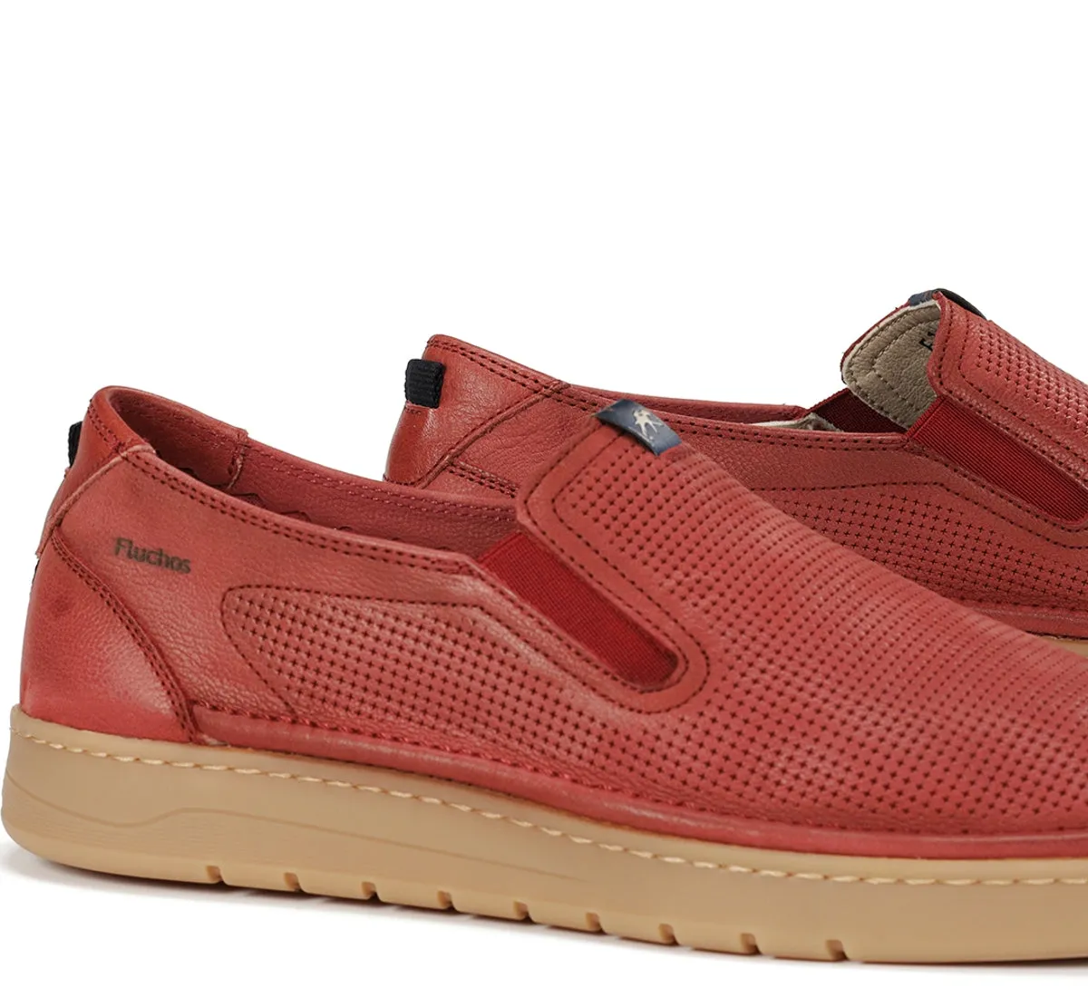 Fluchos Leo F1946 slip on rosse uomo