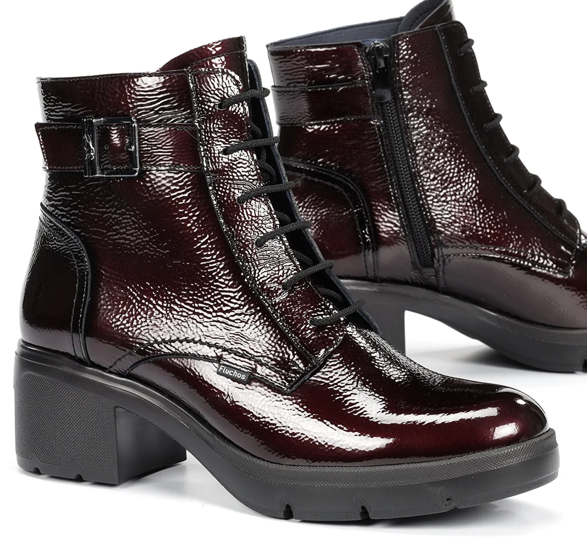 Fluchos Fugaz F2107 stivaletto donna bordeaux suola track