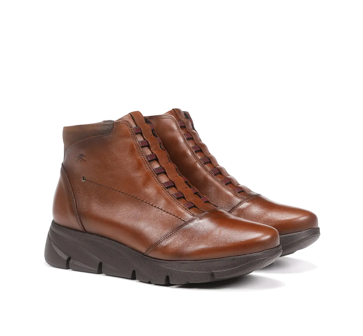 Fluchos Bona F1358 stivaletti donna marroni leggeri