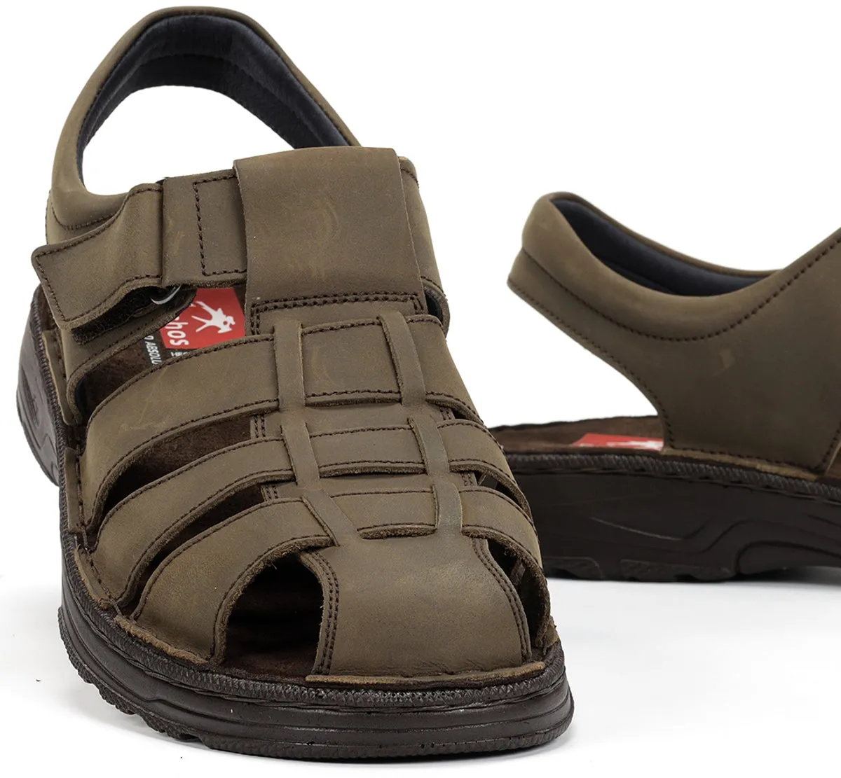 Fluchos Azores F2198 sandali uomo verde velcro