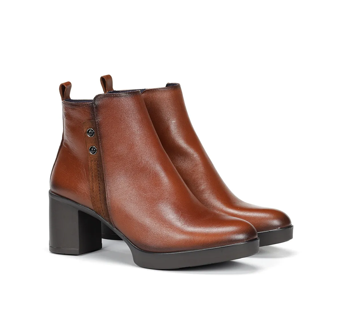 Fluchos Elite D9423 stivaletti donna marroni tacco