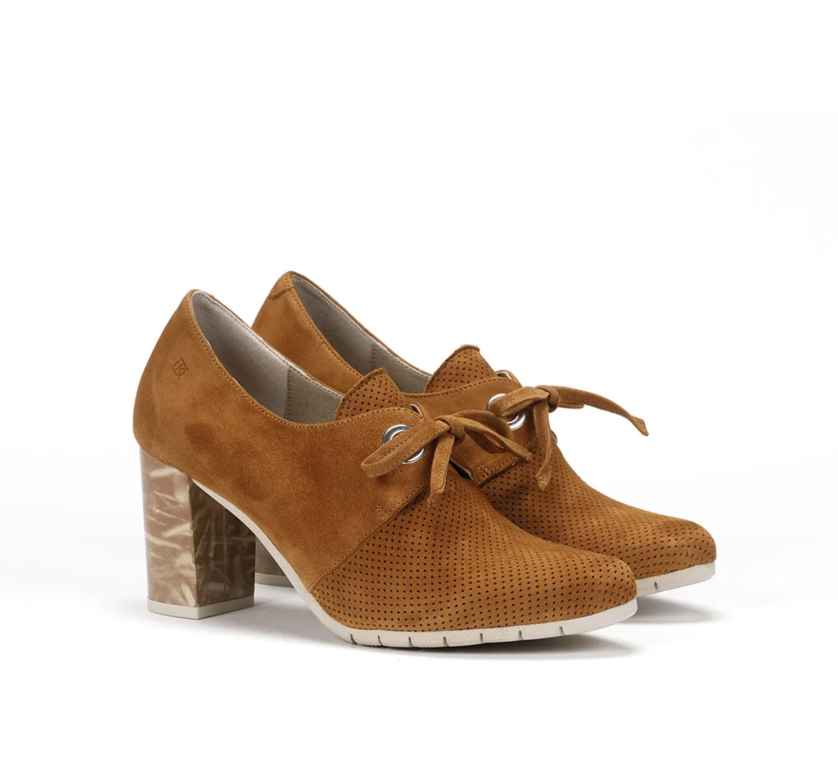 Fluchos Dorking Tian D8738 decollete tacco marrone