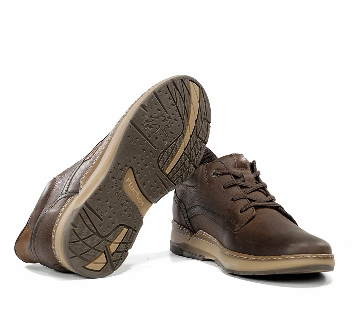 Fluchos Jeff F2512 stivaletti uomo marroni casual