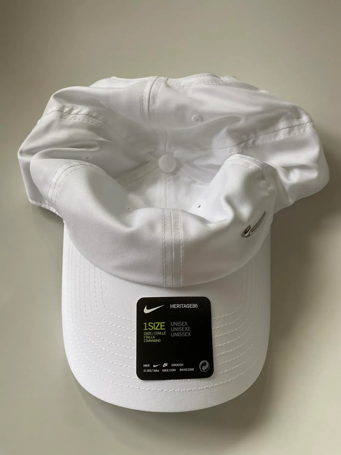 Nike Club berretto baseball bianco taglia unica traspirante