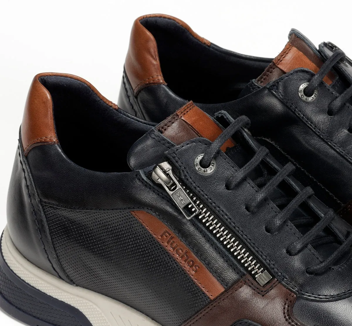 Fluchos Louis F1600 sneakers uomo blu in pelle