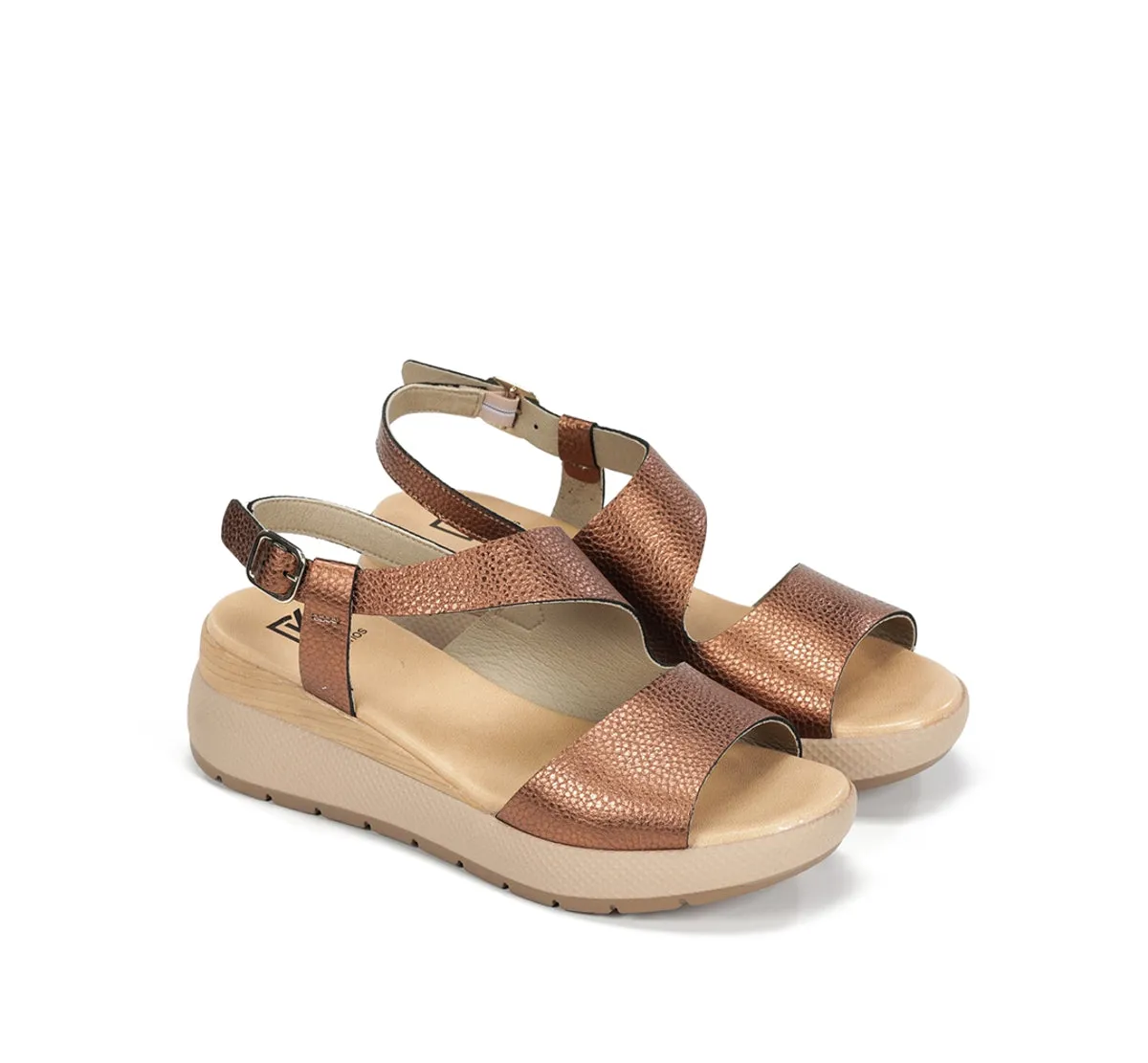 Fluchos Ever D9495 sandalo marrone donna fibbia