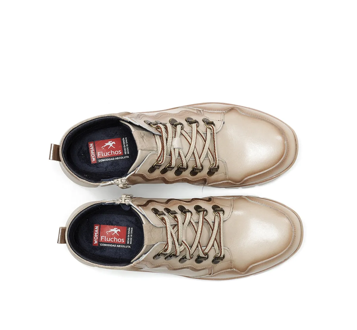 Fluchos Union F2073 sneakers bianche donna pianta larga