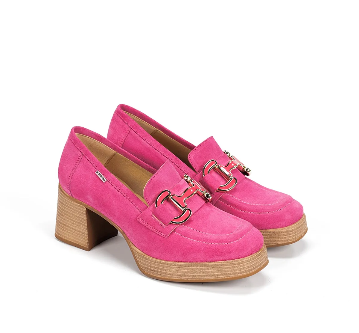 Dorking Cristel D9232 Mocassini Donna Rosa Platform