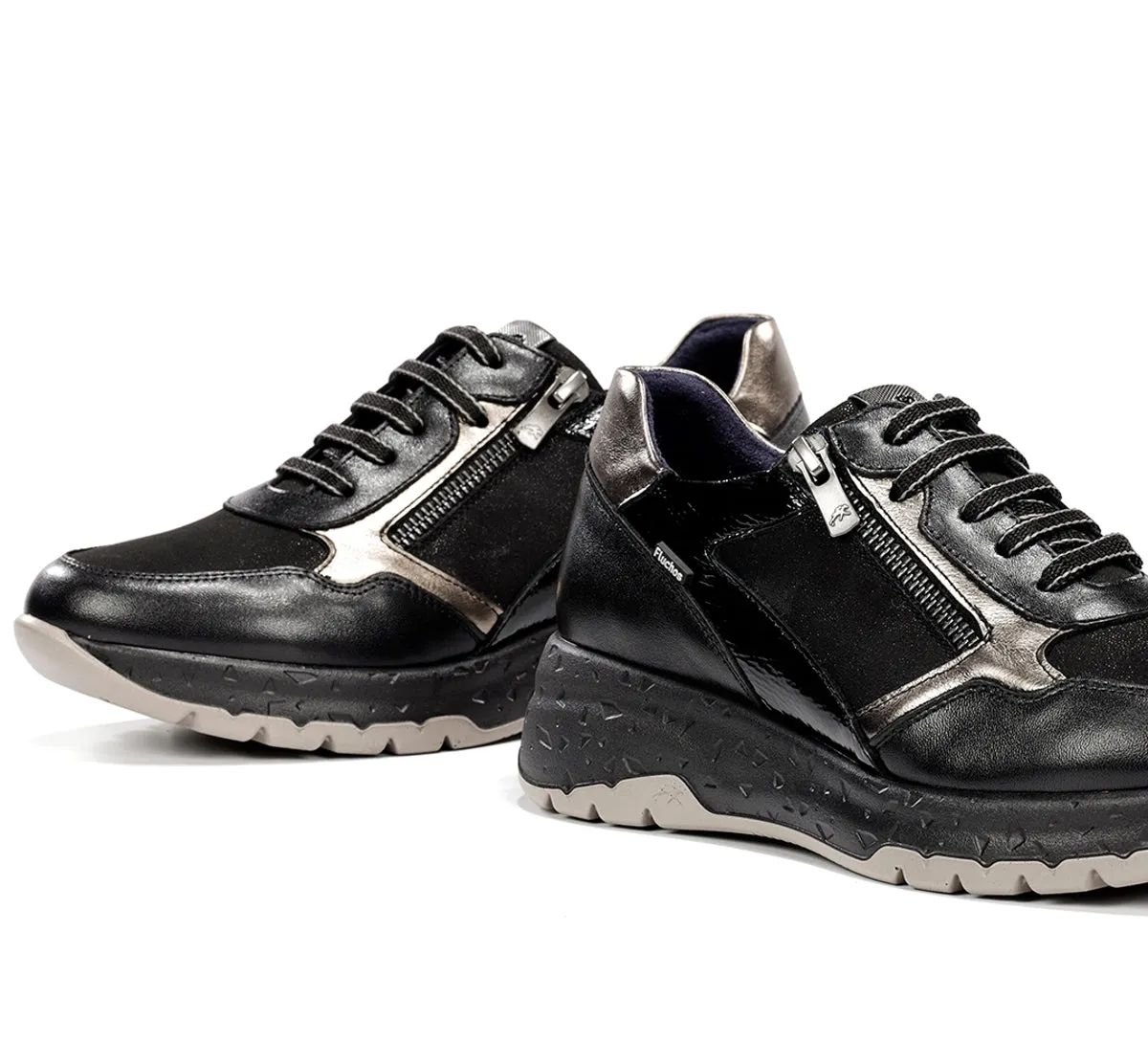 Fluchos Nexus F2308 sneakers donna nere pelle