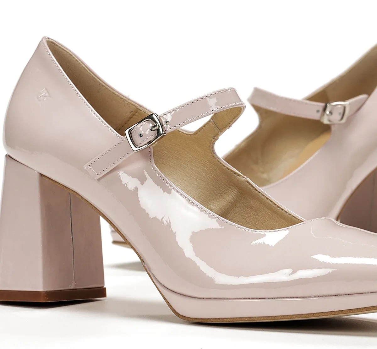 Fluchos Karla D9265 Décolleté Nude Tacco Trapezio