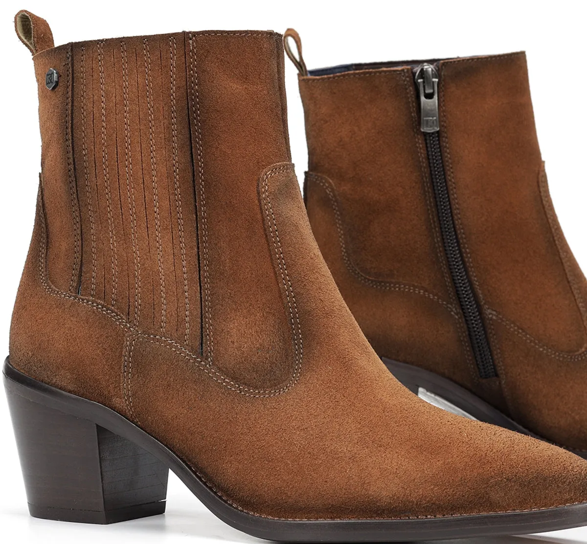 Fluchos Arwen D9425 stivaletti donna marroni tacco