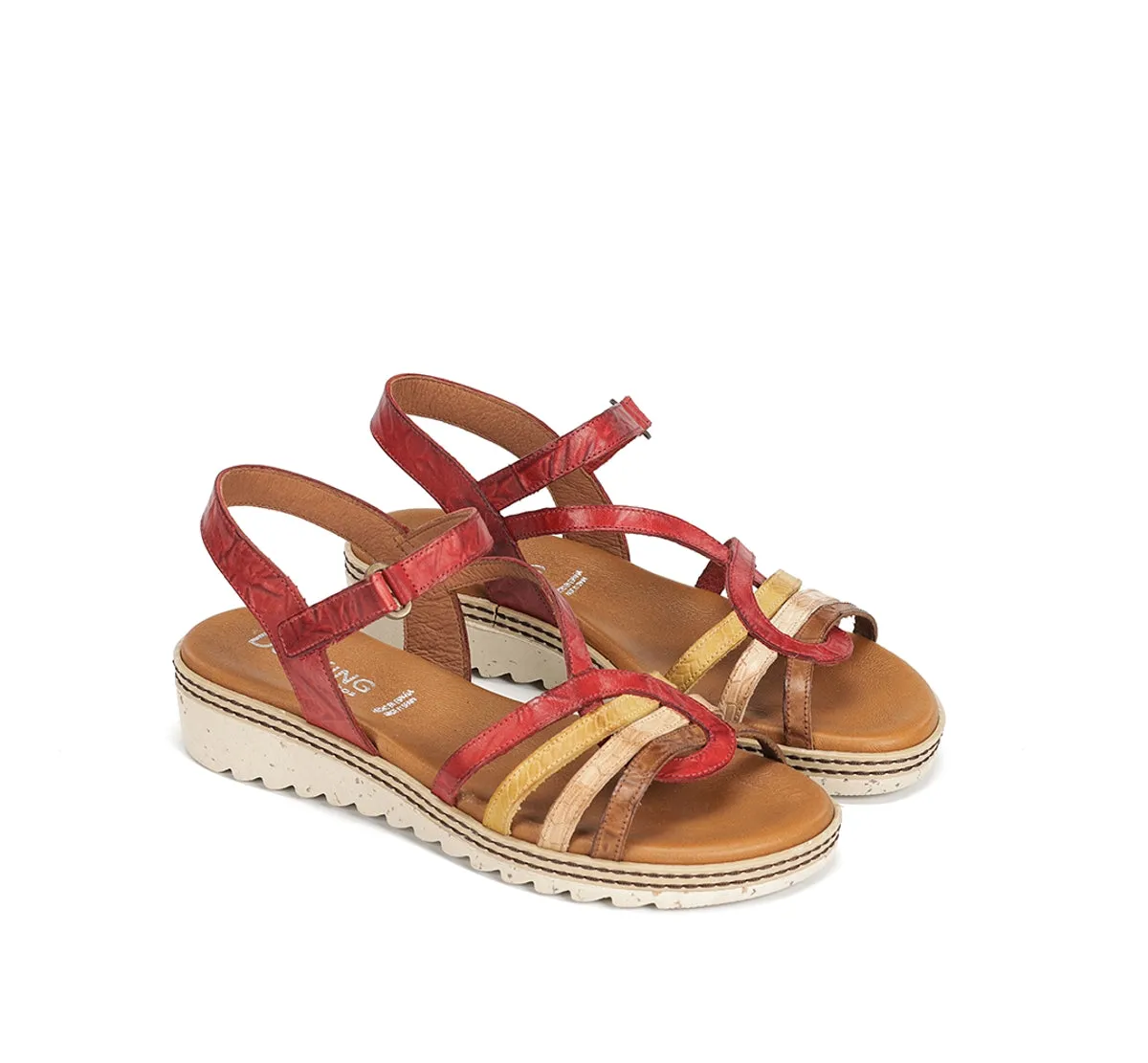 Fluchos Espe D9113 sandali donna rossi