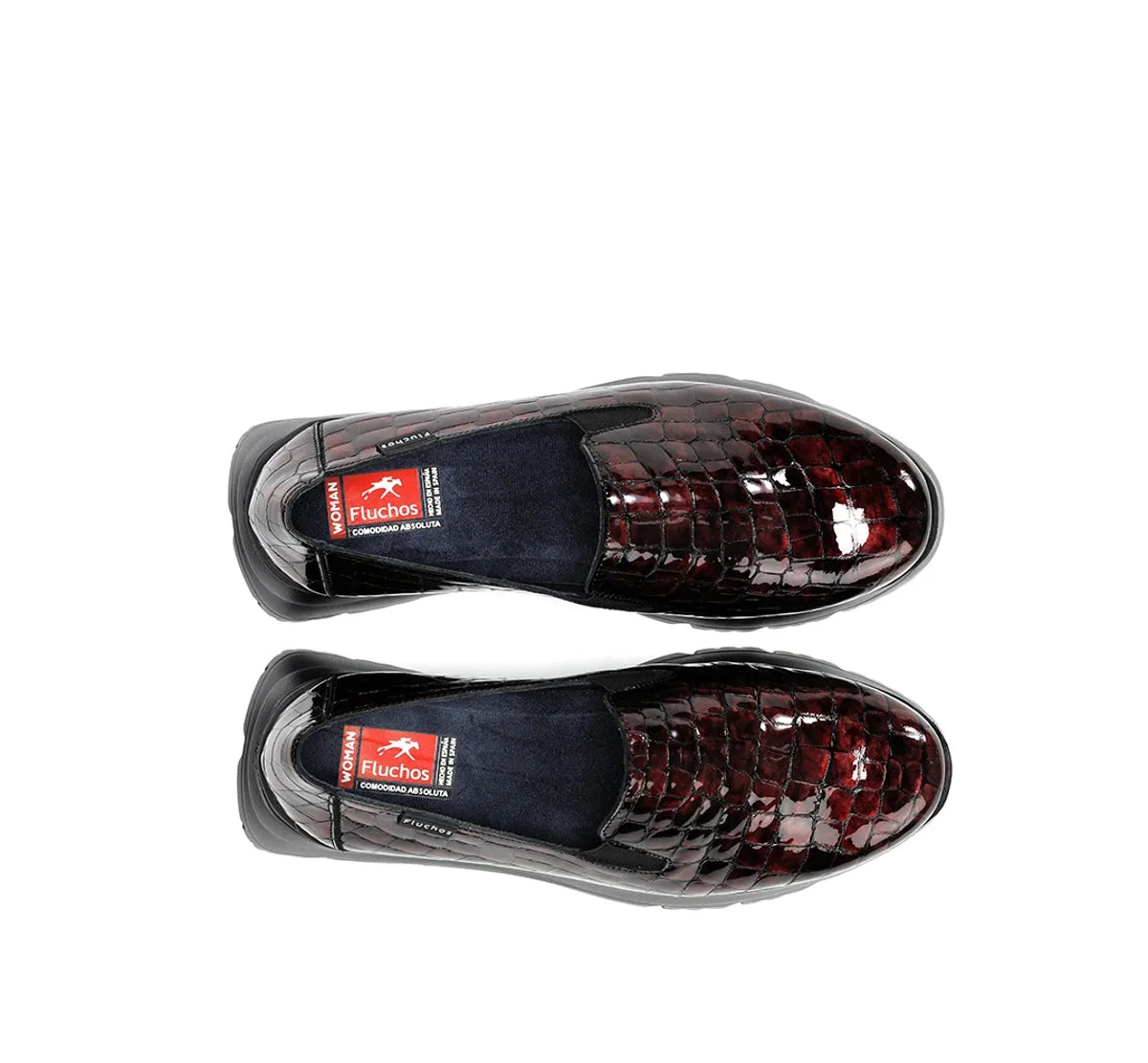 Fluchos Eira F2159 slip on donna rosso sportiva