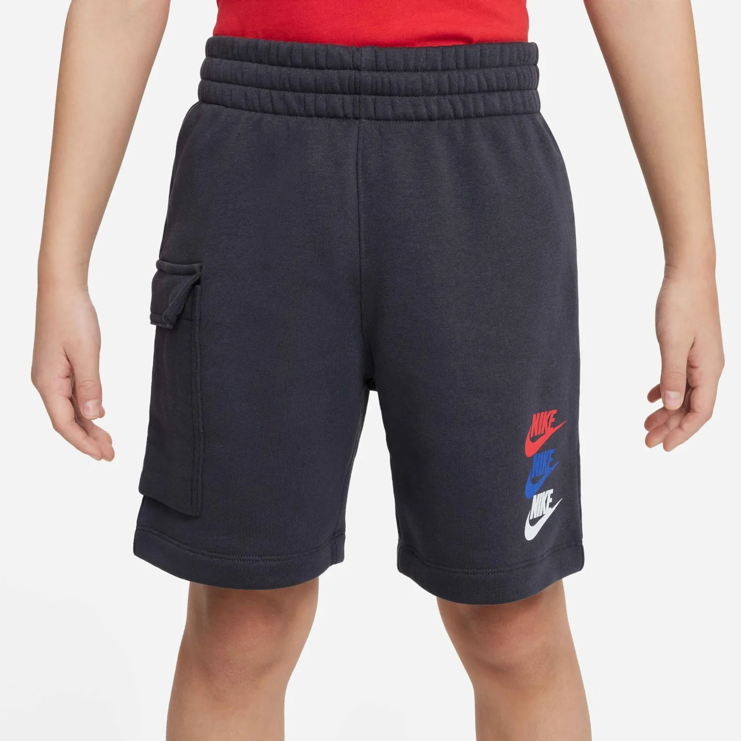 Nike Si Fleece Cargo pantaloncini bimbo 12-13 anni grigi