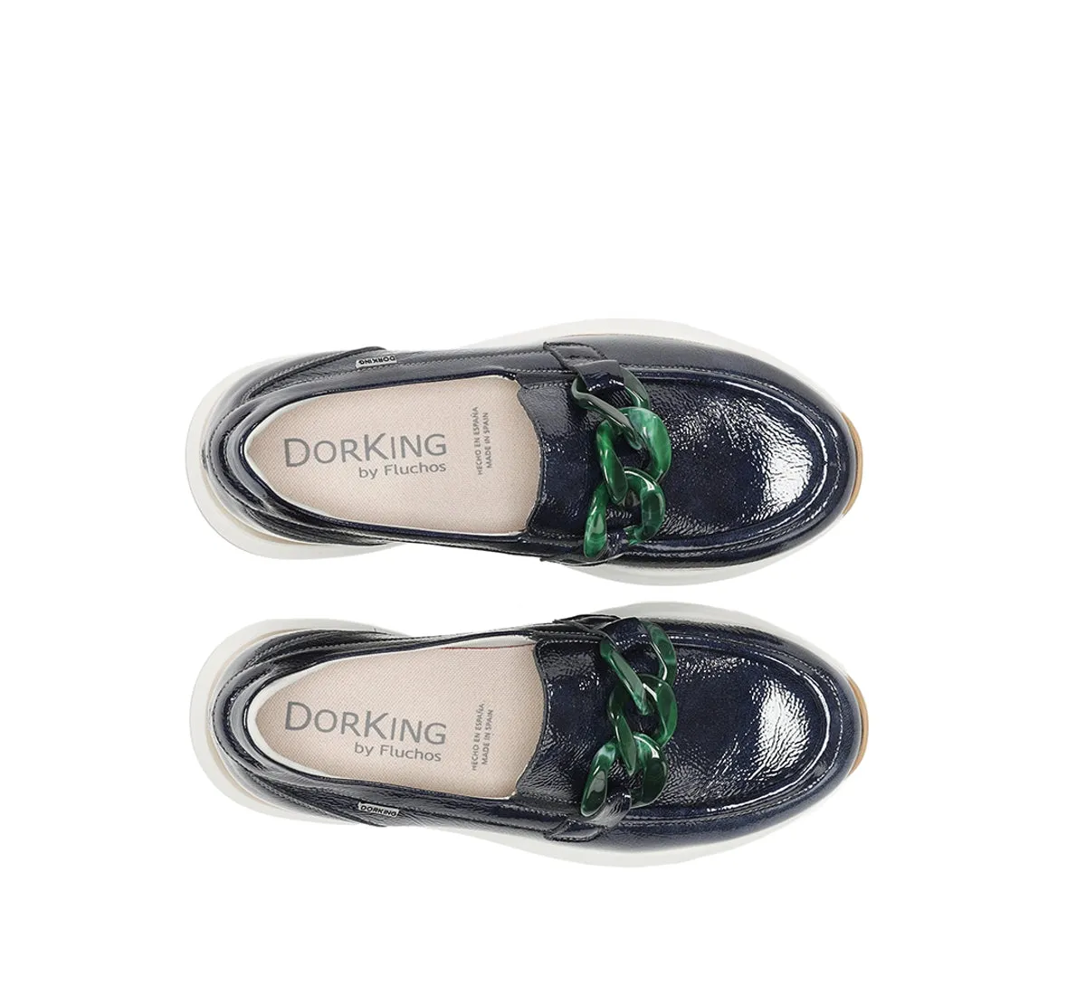 Fluchos Flix D9671 mocassino donna blu comodo