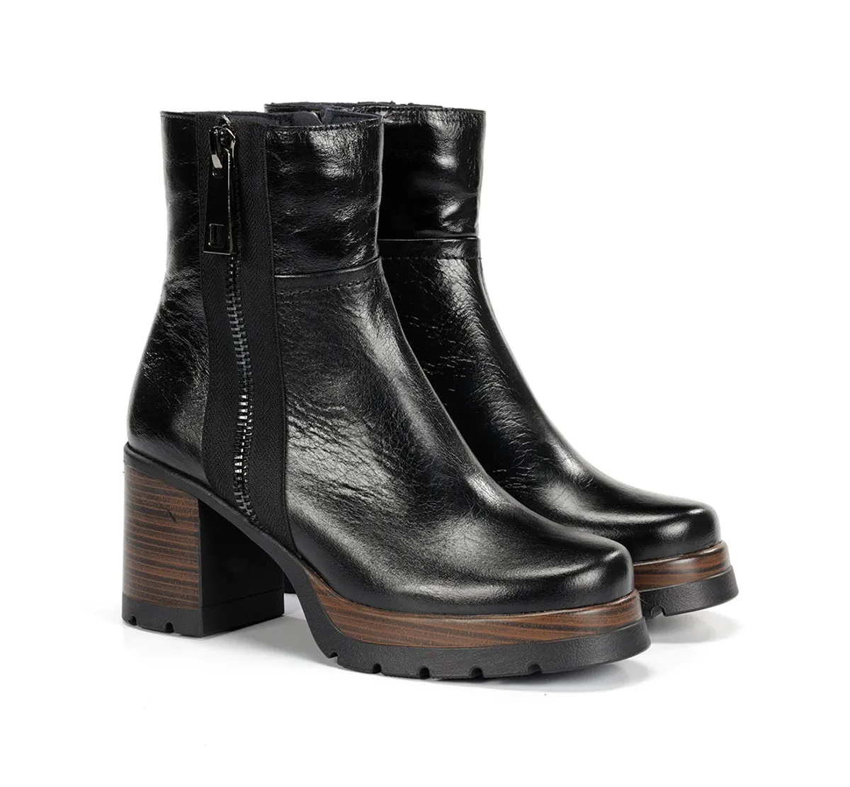 Dorking Safe D9413 stivaletti donna neri tacco